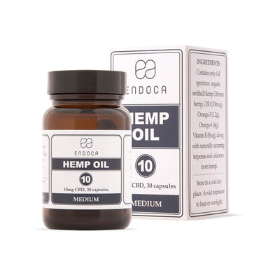 კანაფის ზეთის კაპსულები - Hemp Oil Capsules - Medium